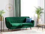 Soffa 3-sits BODO Sammet Smaragdgrön_738279