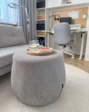 Pouffe ASHTON Light Grey_1056749