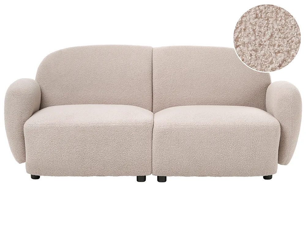 Sofa 3 Seater JULE Boucle Beige