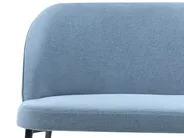 Dining Bench 2 Seater OSBY Fabric Blue_929169