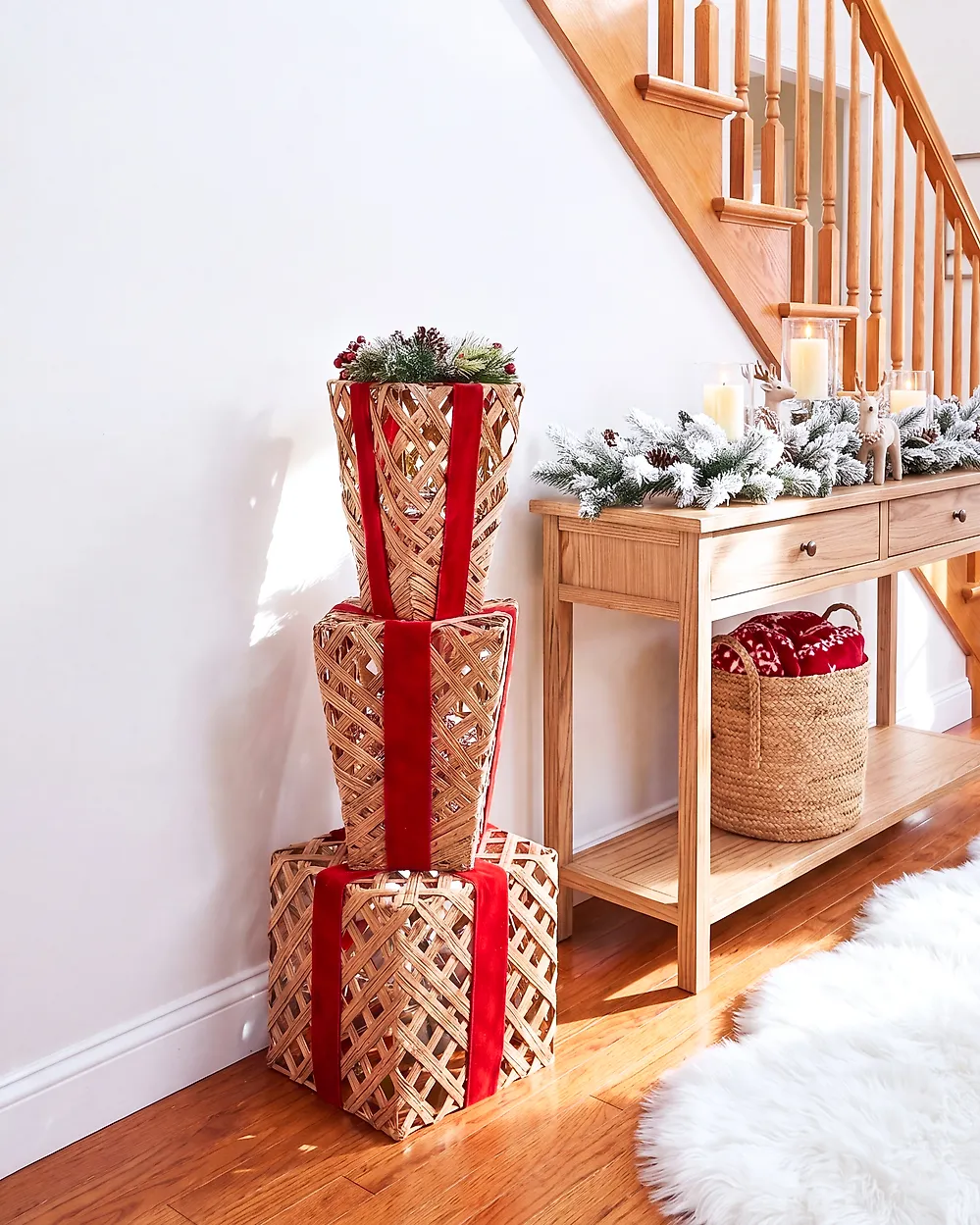 Joulukoriste LED-valo HUMPPILA 87 cm Joululahja Ruskea_1179204
