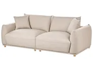 Sofa 3 Seater JUBEK Fabric Beige_1074644