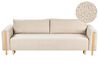 Sovesofa 3-seter KVAM Med oppbevaring Bouclé Lys beige