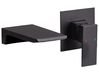 Wall Mounted Basin Mixer Tap KARUAY Brass Black
