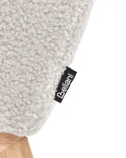 Rocking Chair HASLEV  with Footrest Boucle Off-White_1072211