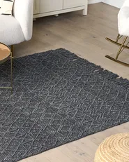 Rug ALUCRA Black 160 x 230 cm Wool_856213