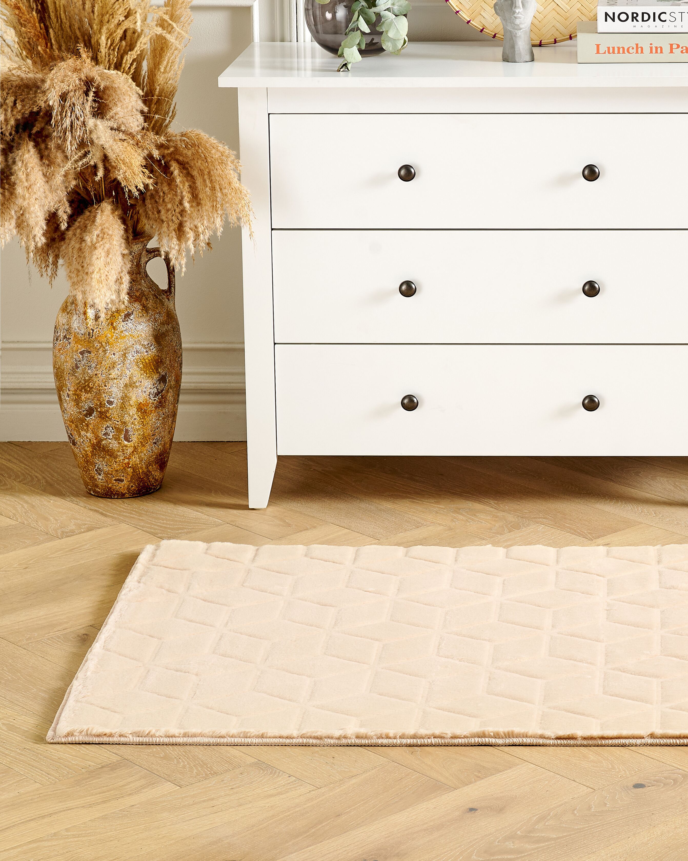 Tekoturkismatto THATTA Beige 80 x 150 cm_1182580
