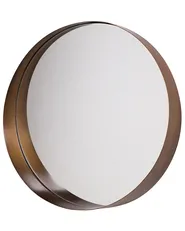 Seinäpeili PINEY 40 cm 40 cm Metalli Kupari_802563