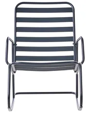 Garden Rocking Chair TURI Metal Black_1020917