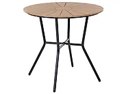 Spisebord til hagen LINOSA 80 cm 80 cm Metall Svart_1179395