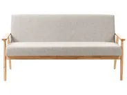 Sofa 3 Seater ESRUM Fabric Light Brown/ Grey_1015818