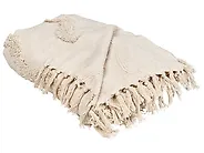 Blanket KHARI Cotton 150 x 200 cm Light Beige_1067476