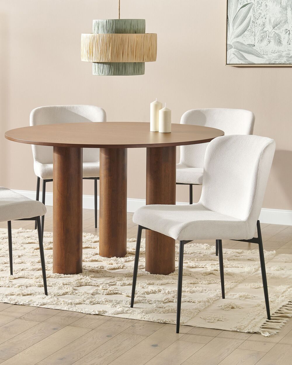 Set med 2 matstolar ADA Off-White