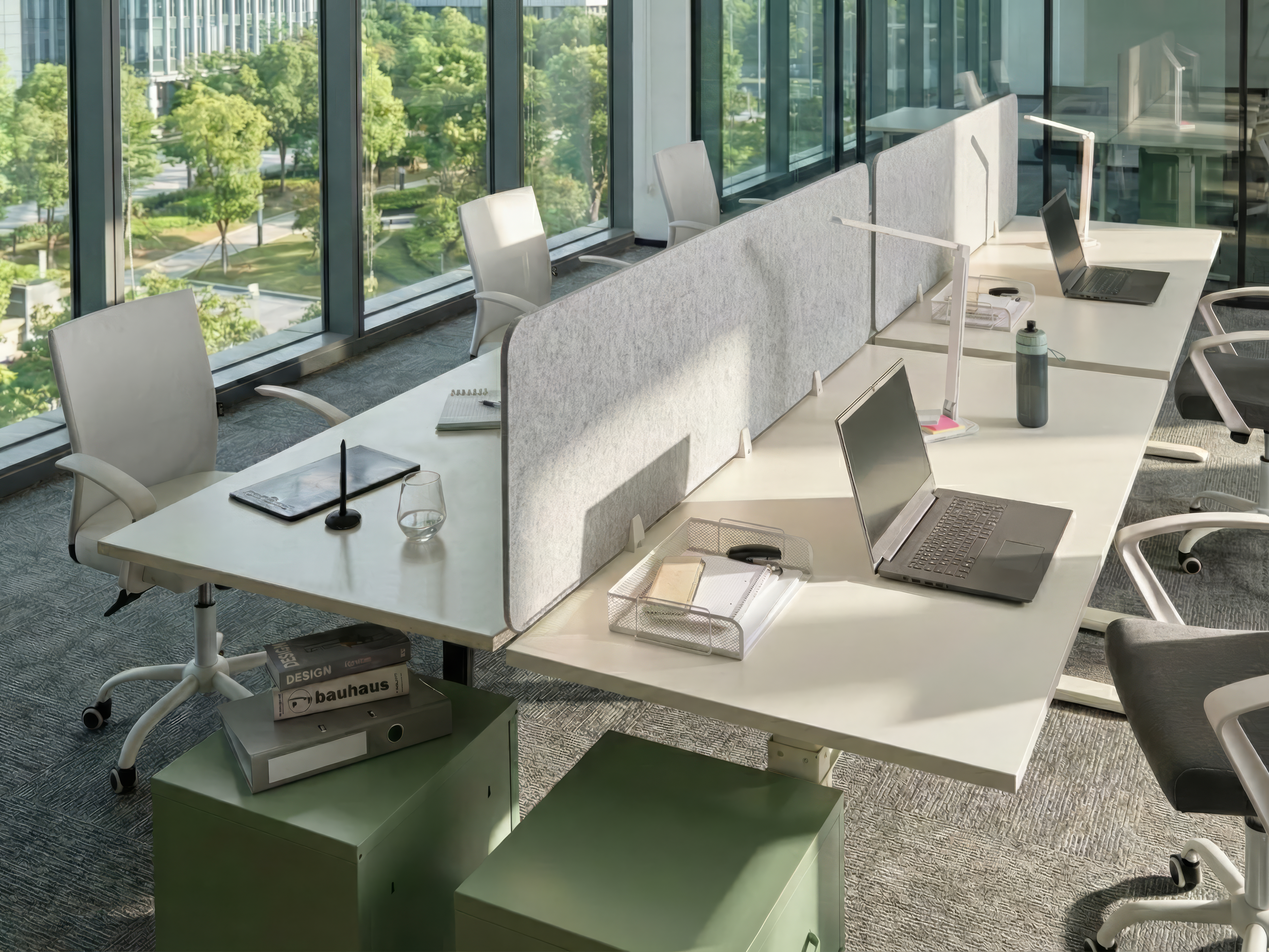 Desk Screen SPLIT 180 x 50 cm Grey