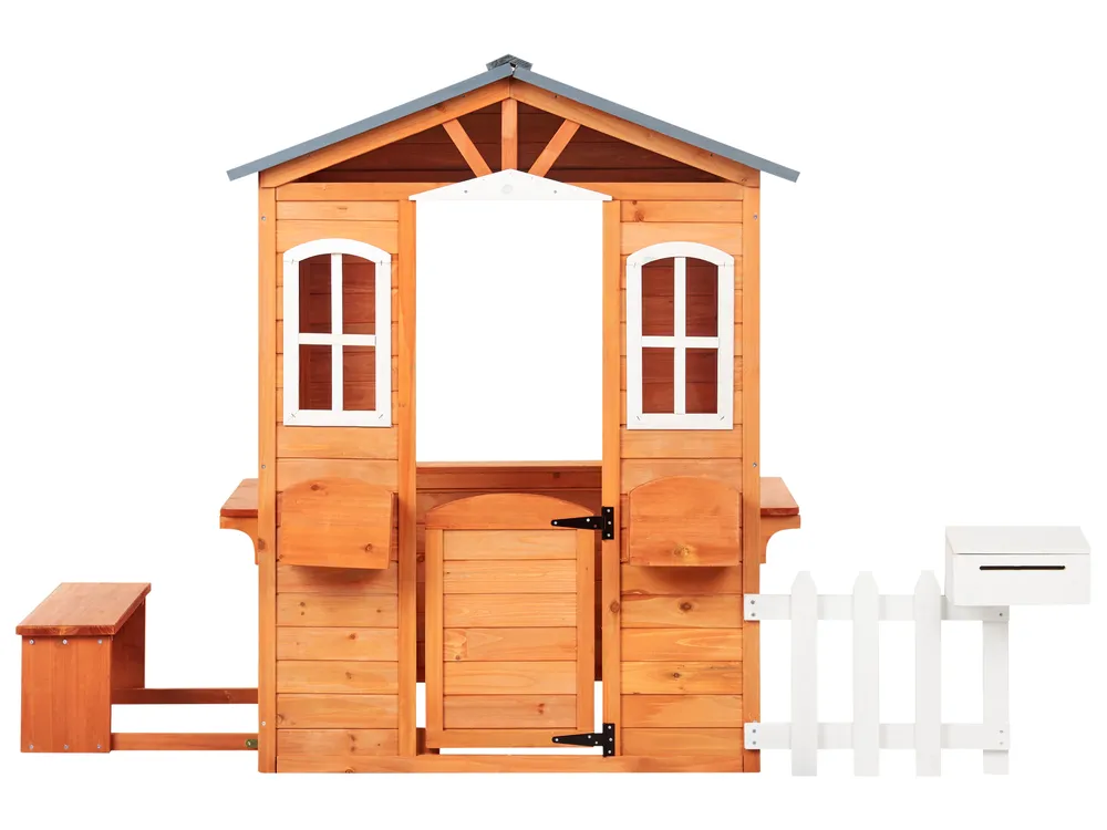 Garden Playhouse AMPELIKO Fir Wood Brown_955697