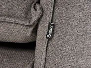 Sofa Bed 2 Seater ABISKO Faux Linen Dark Grey_1030940