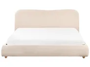 Ottoman Bed BLAGNAC Boucle Light Beige 180 x 200 cm (EU Super King)_960655