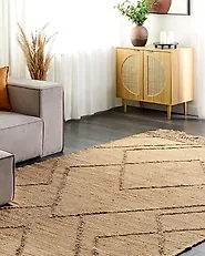 Teppe HANDERE Beige 200 x 300 cm Jute_1187953