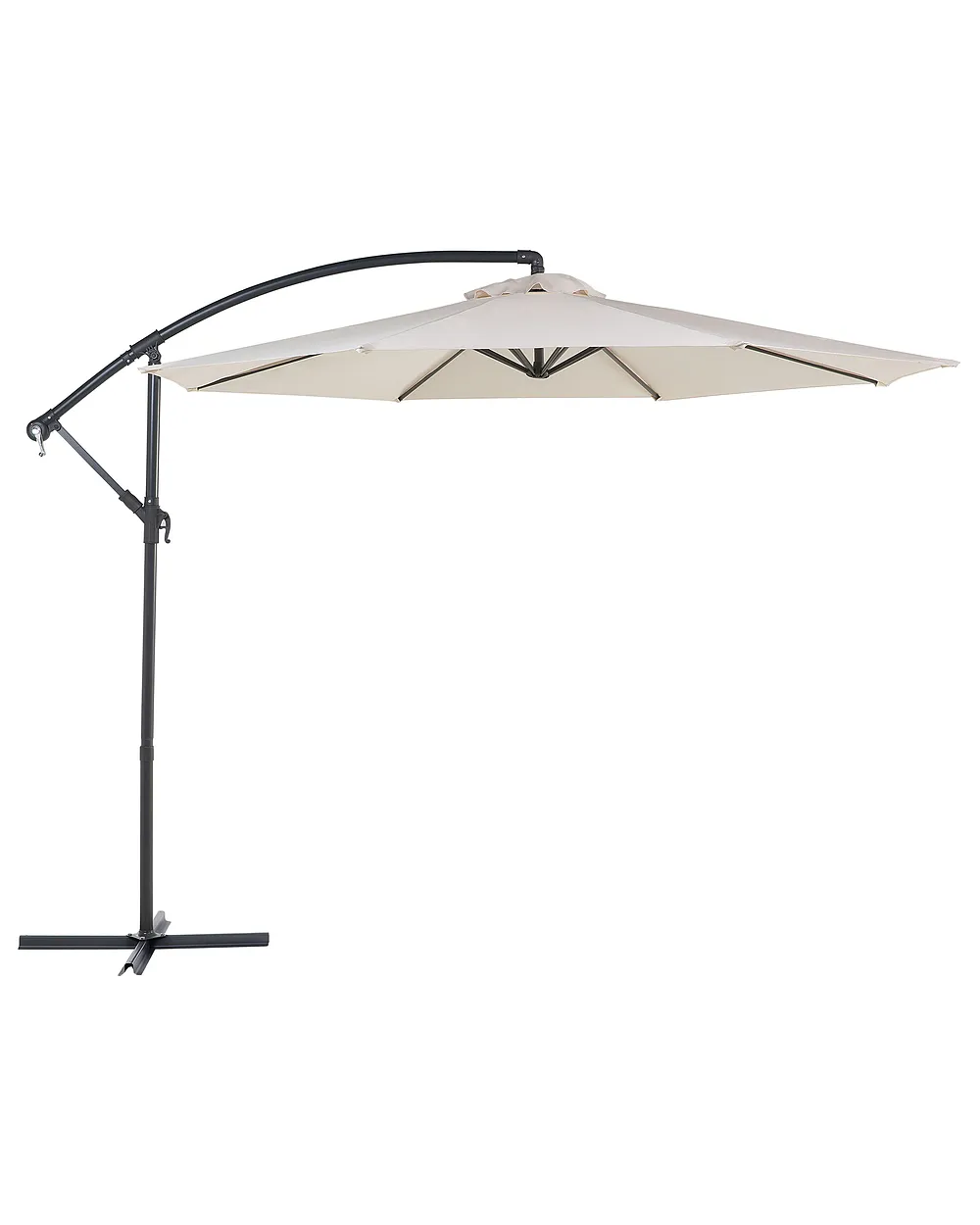 Frihängande parasoll 300 cm RAVENNA Ljusbeige