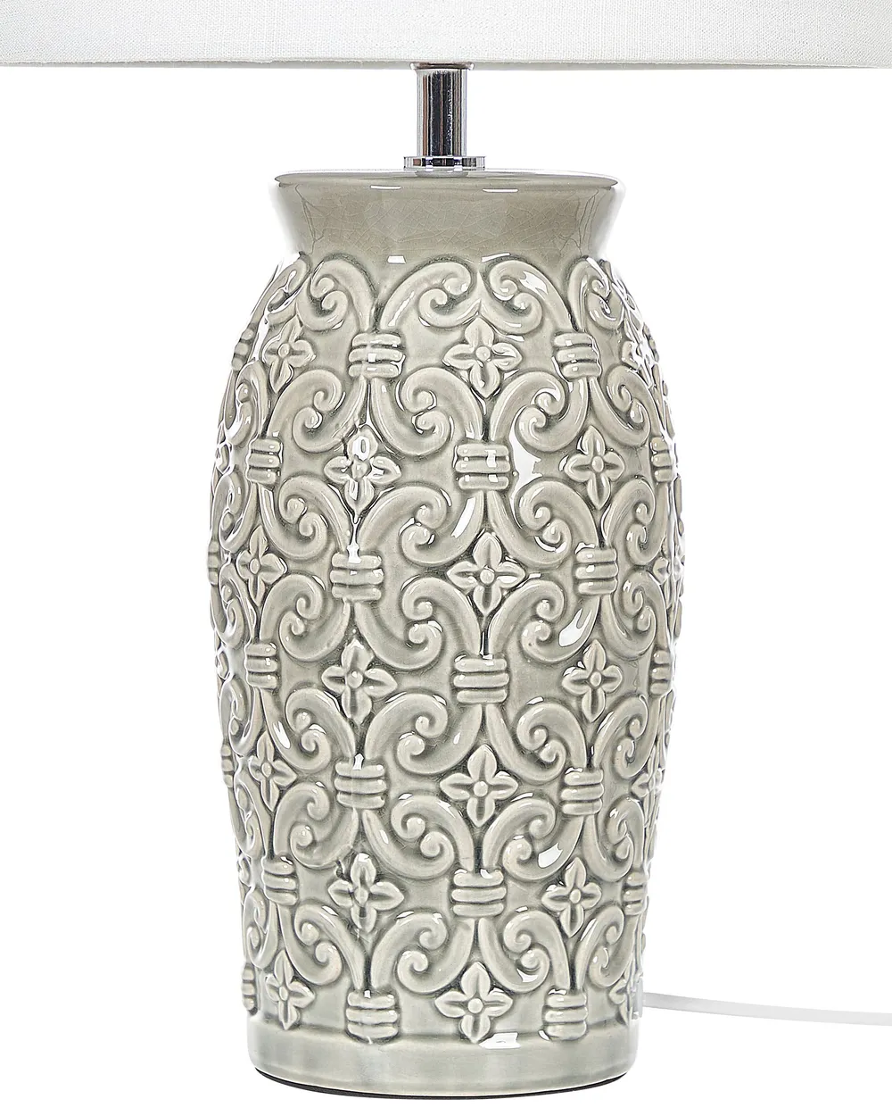 Table Lamp KHOPER Ceramic Grey_822897