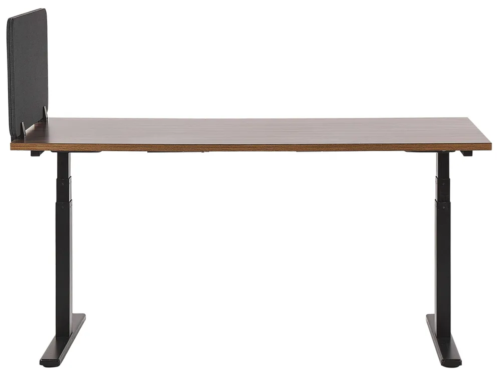 Desk Screen WALLY 120 x 40 cm Dark Grey_1041405