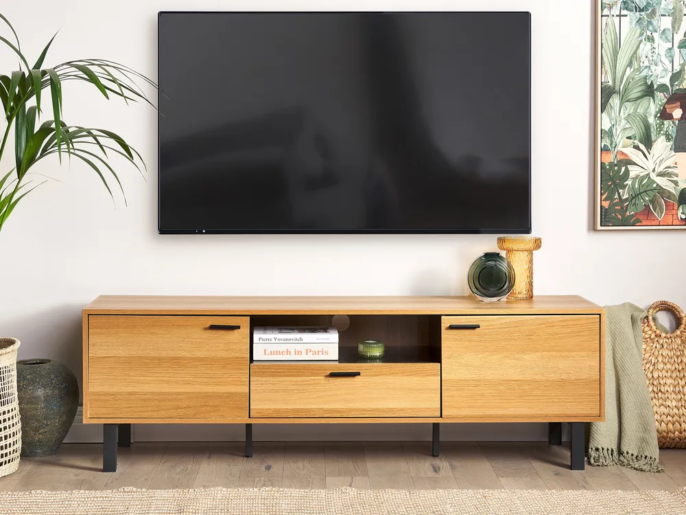TV Stand CLAREMONT Light Brown