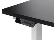 Electric Adjustable Corner Desk DESTINES 160 cm 109 cm Black/ White Right Hand_927736