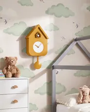 Pendulum clock BONNEVAL 24 cm with Cuckoo Yellow_1151117