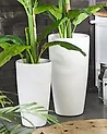 Kukkaruukkusetti 2 kpl TSERIA 32 cm Valkoinen