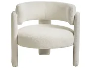 Living Room Set 4 Seater BUREA Chenille Off-White_1072813