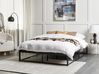 Bed Metal VIRY 140 x 200 cm (EU Double) Black