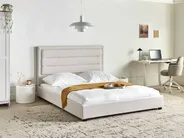 Waterbed Fabric ROUEN 160 x 200 cm (EU King Size) Light Beige_996701