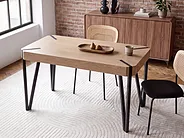 Matbord CAMBELL Taupe 130 cm 80 cm_1150467