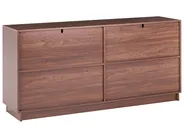 4 Door Sideboard NUMURKAH Dark Brown_1109563