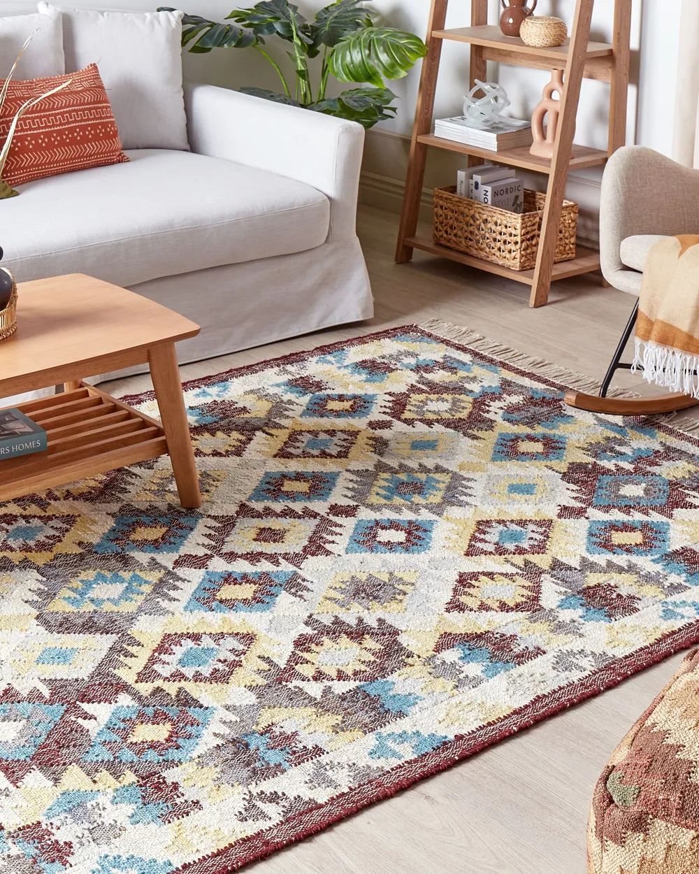 Rug FENER Multicolour 140 x 200 cm Jute_1095532