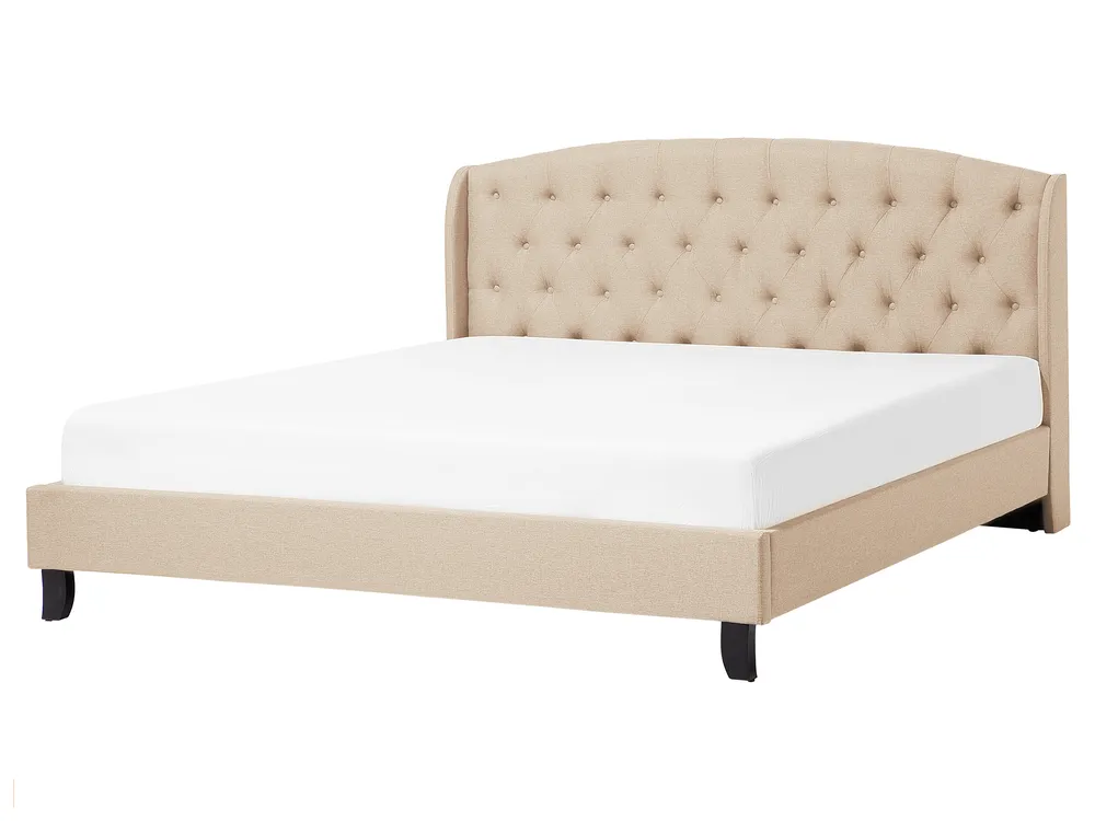 Bed Fabric BORDEAUX 160 x 200 cm (EU King Size) Beige