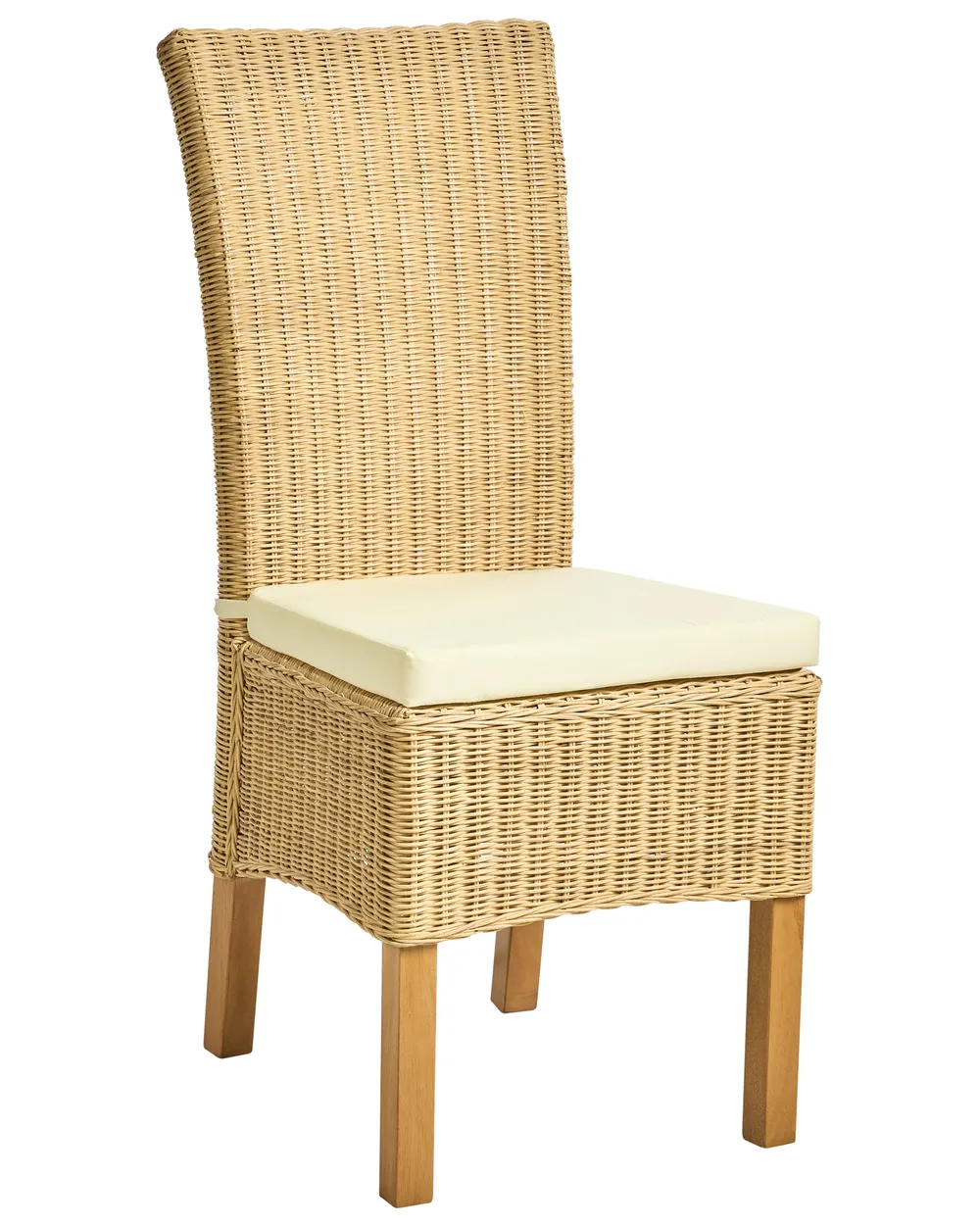 Set of 2 Dining Chairs ANDES Rattan Natural_1018428
