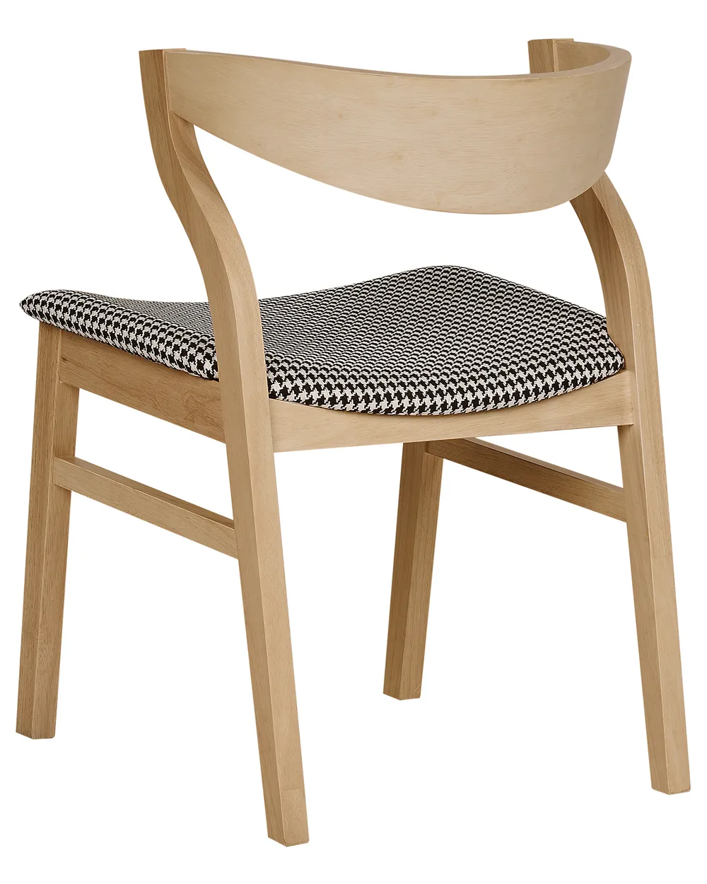 Set of 2 Dining Chairs MAROA Wood Black/ White_934308
