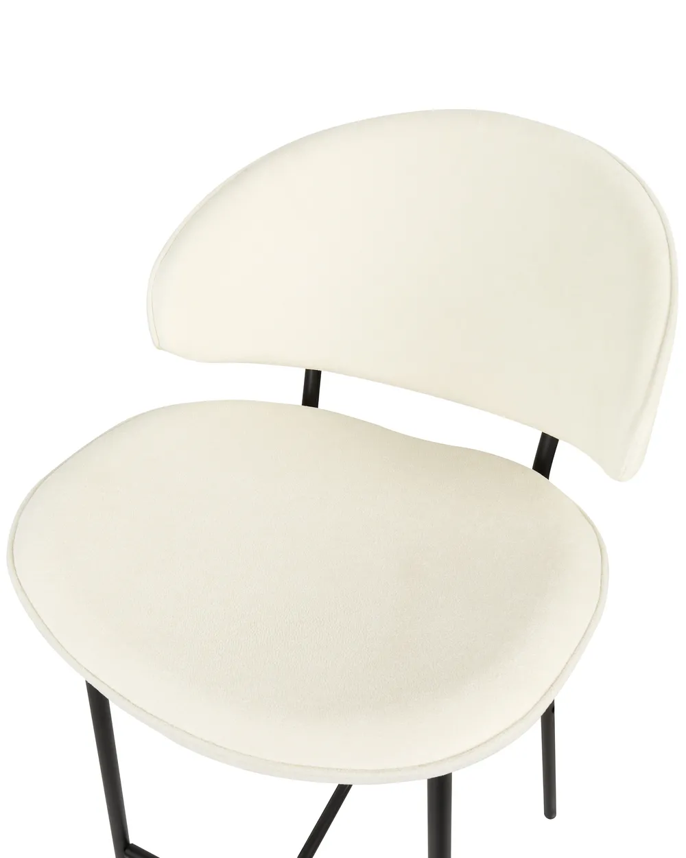 Set of 2 Bar Chairs KIANA Light Beige_908110