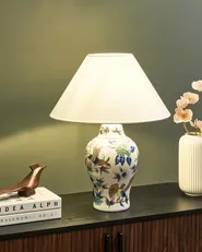 Table Lamp MORACA Porcelain White/ Blue_980414