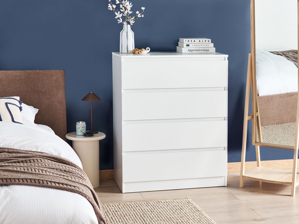 Kommode med 4 skuffer WINNIPEG Hvit