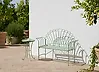 Garden Bench CAVINIA 125 cm Metal Green