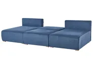Modulär U-formad soffa NERBO Blå_1035045