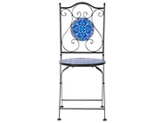Bistro Set Folding CIGLIANO Metal Black_919875