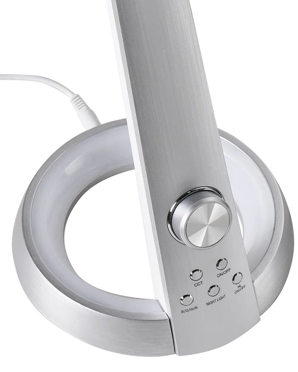 LED Desk Lamp CANOPUS with USB Port Silver_1018971