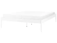 Säng med lamellram Metall VAURS 160 x 200 cm Vit_863514