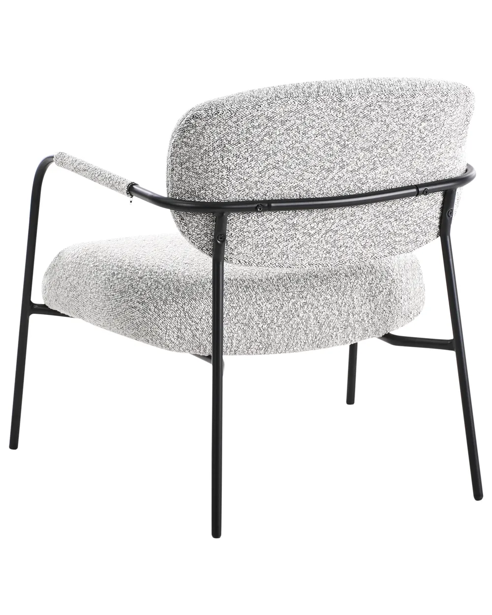 Armchair AUSVIKA Fabric Black/ White_991810