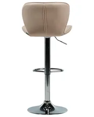 Set med 2 barstolar VALETTA Vridbar Konstläder Ljusbeige_782070