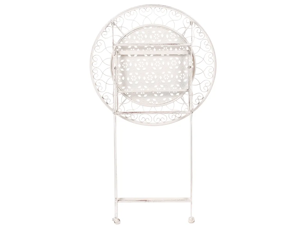 Garden Bar Table TRIESTE 60 cm 60 cm Metal Light Beige_966414