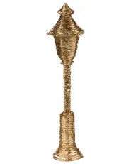 Christmas Decoration LED ALFTANES 62 cm Post Lamp Gold_1015283